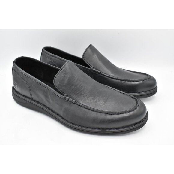 Born Mens Size 10.5 Thaton Black Full Grain Leather Loafers Shoes main image 4